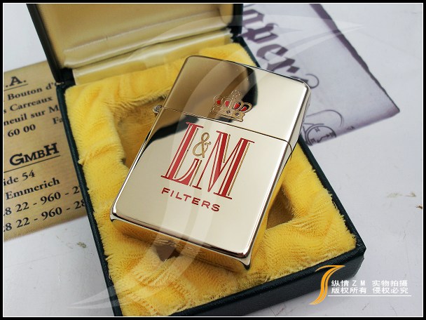 zippo万宝路系列大全,zippo万宝路牛仔系列 zippo1956年首品万宝路l&m公司10k包金打火机