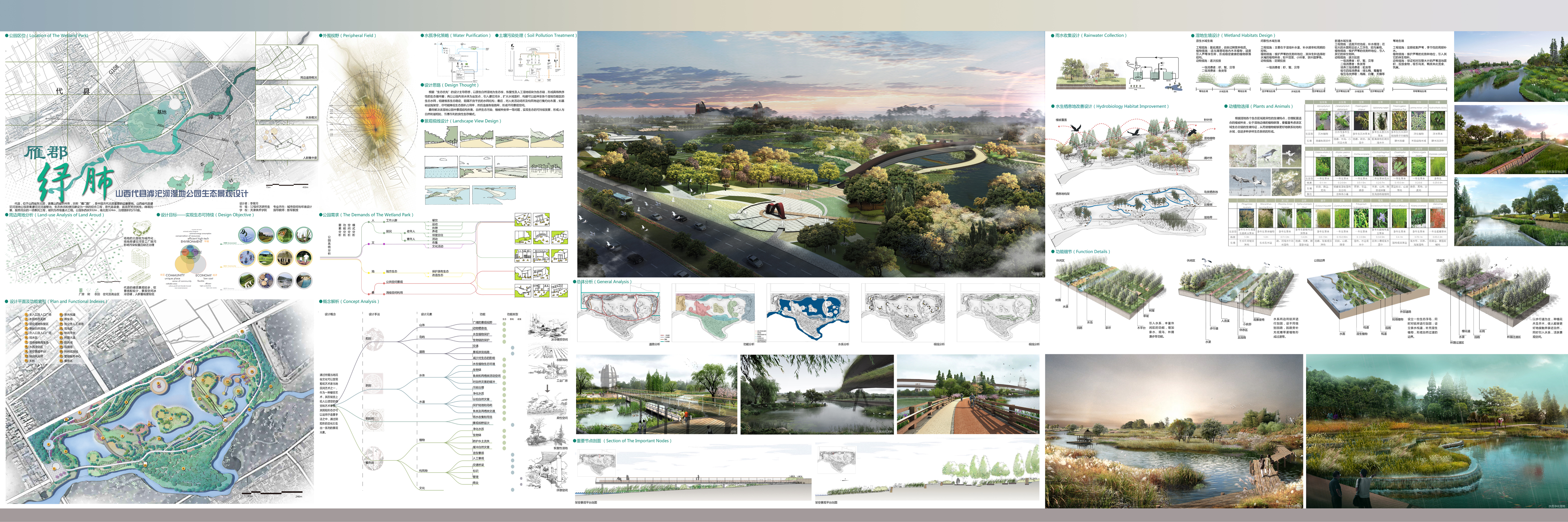 雁郡绿肺——山西代县滹沱河湿地公园生态景观设计1
