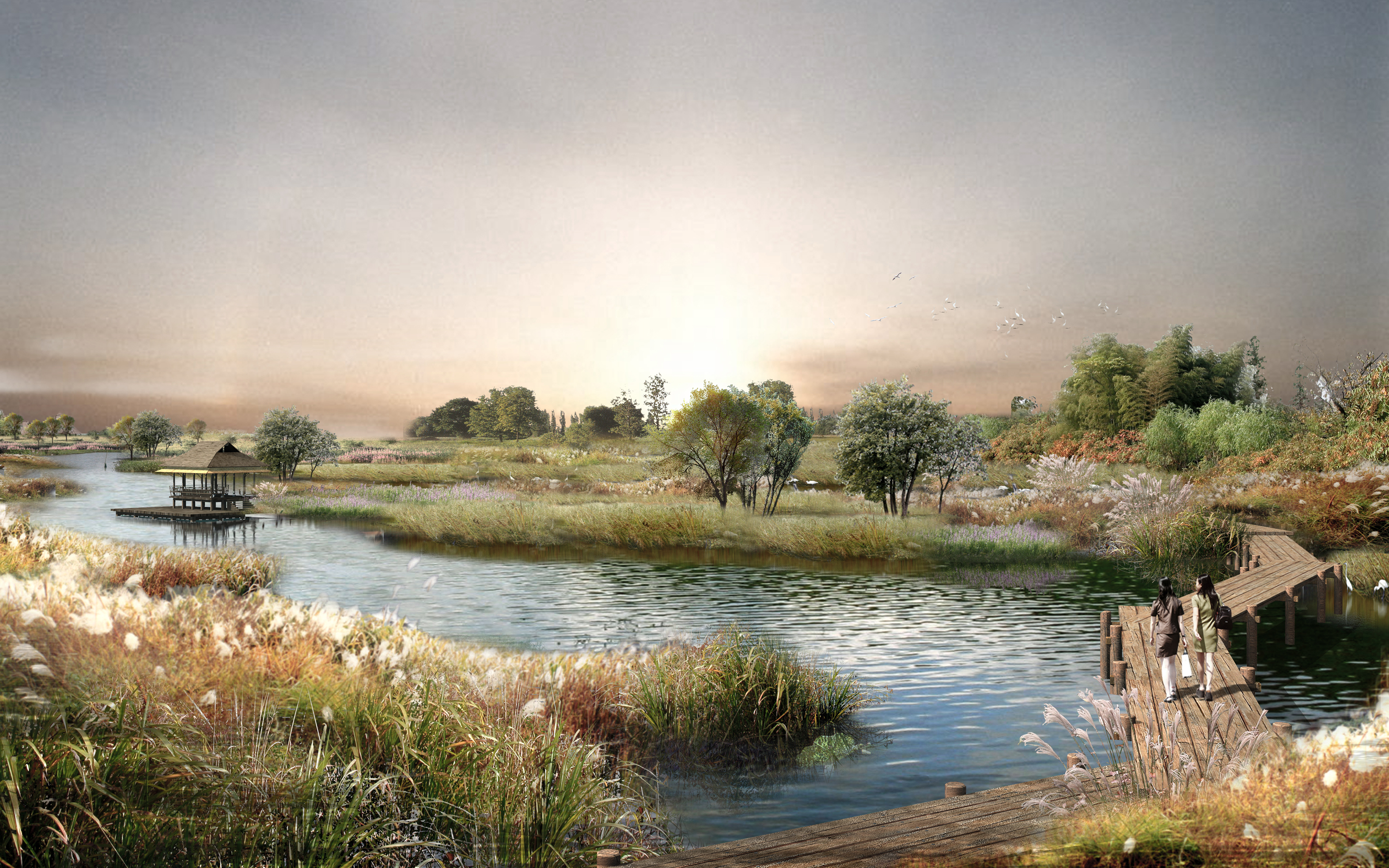雁郡绿肺——山西代县滹沱河湿地公园生态景观设计4