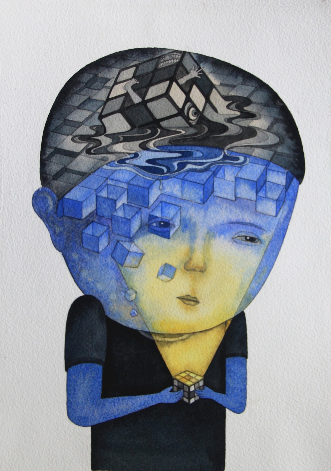 系列》-3-邹良平毕业作品-水彩水粉-2015年作】四川美术学院2015年