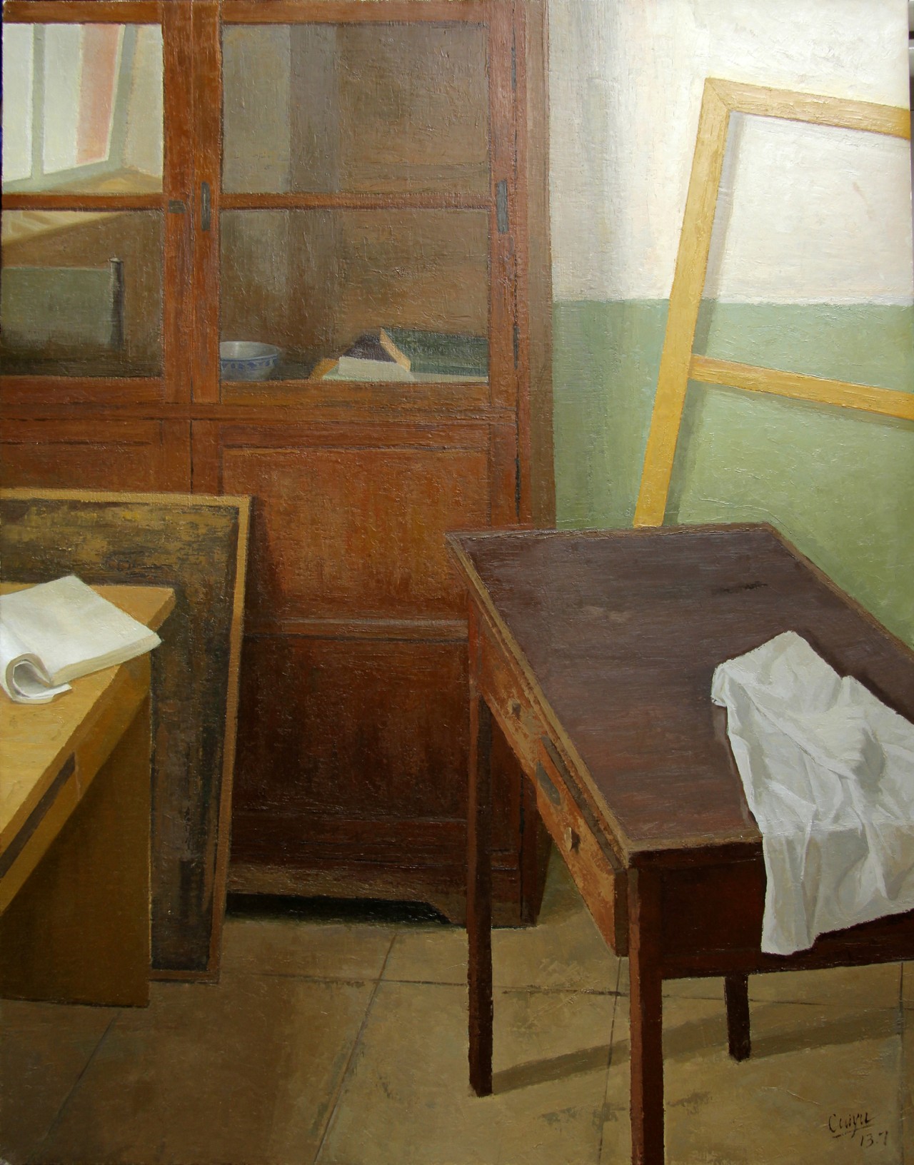 【老桌子-崔宇毕业作品-油画-2013年作】中央美术学院2016年毕业展