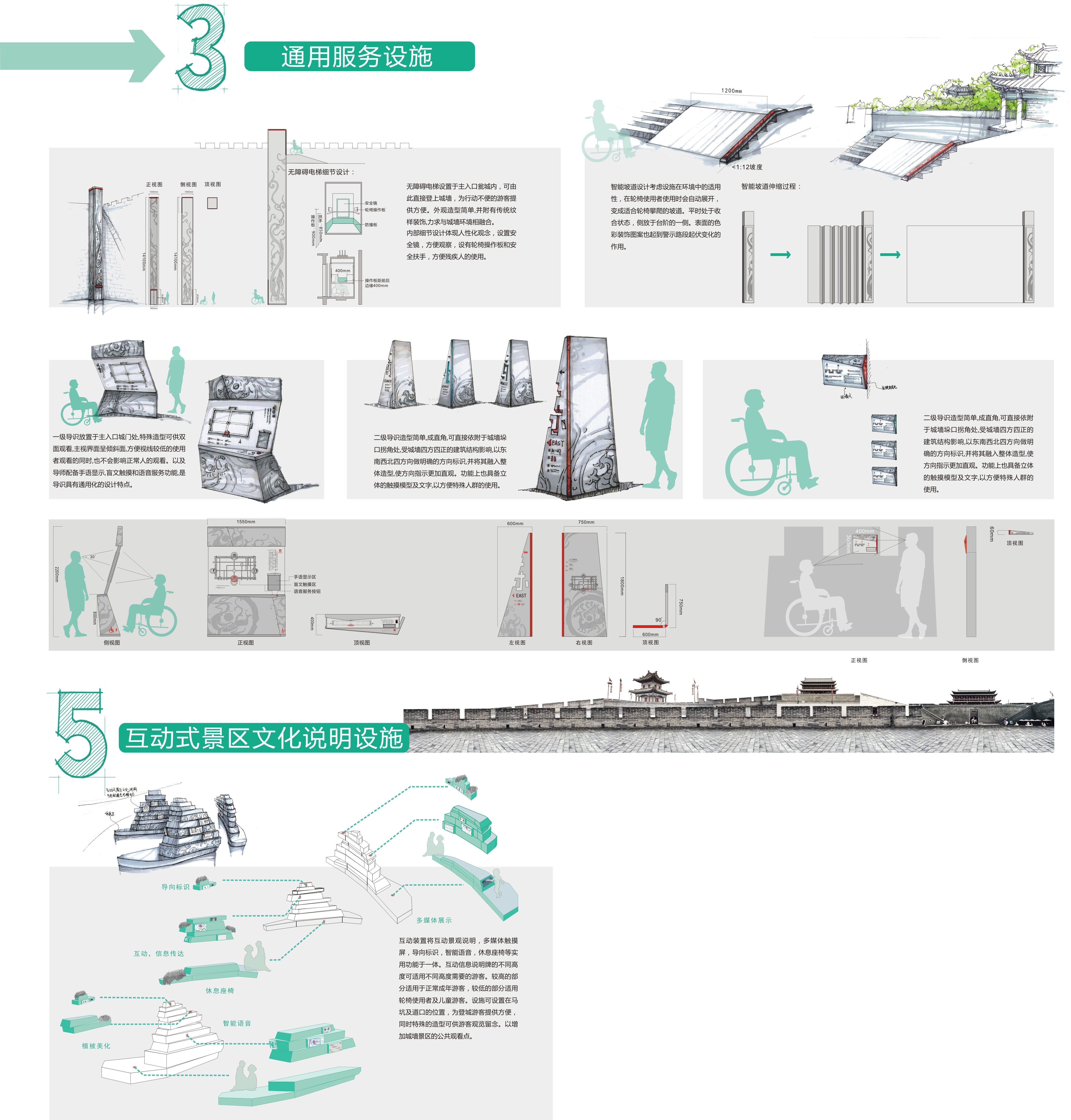 西安古城墙无障碍的通用空间优化设计4