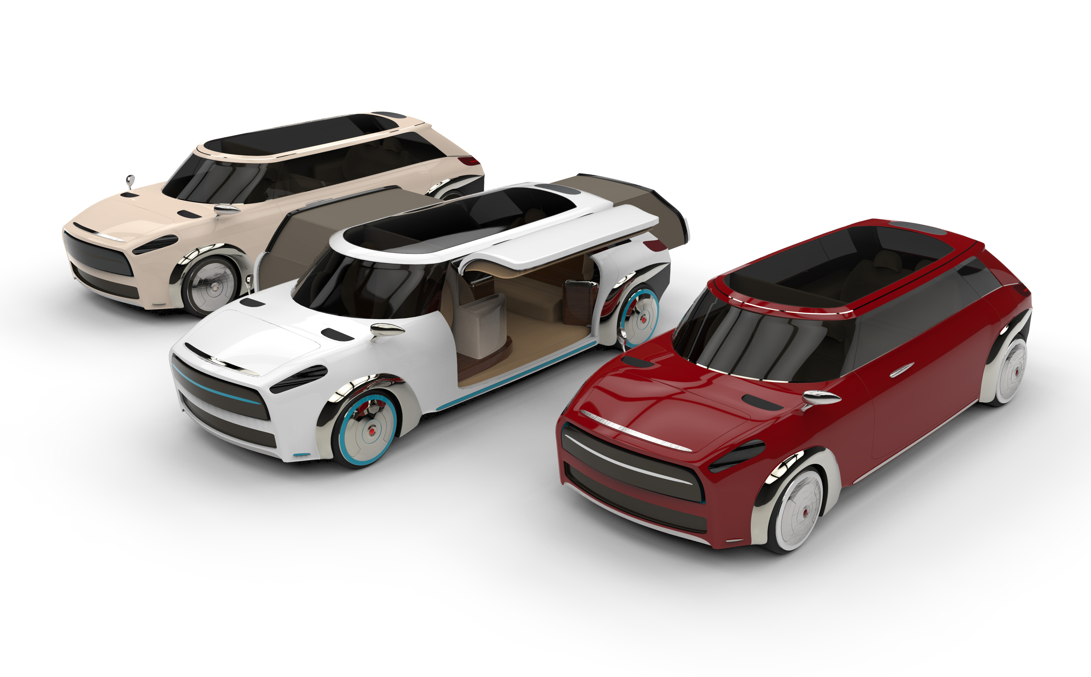 “绿色出行-陆上游艇”混合动力城市休闲旅行车