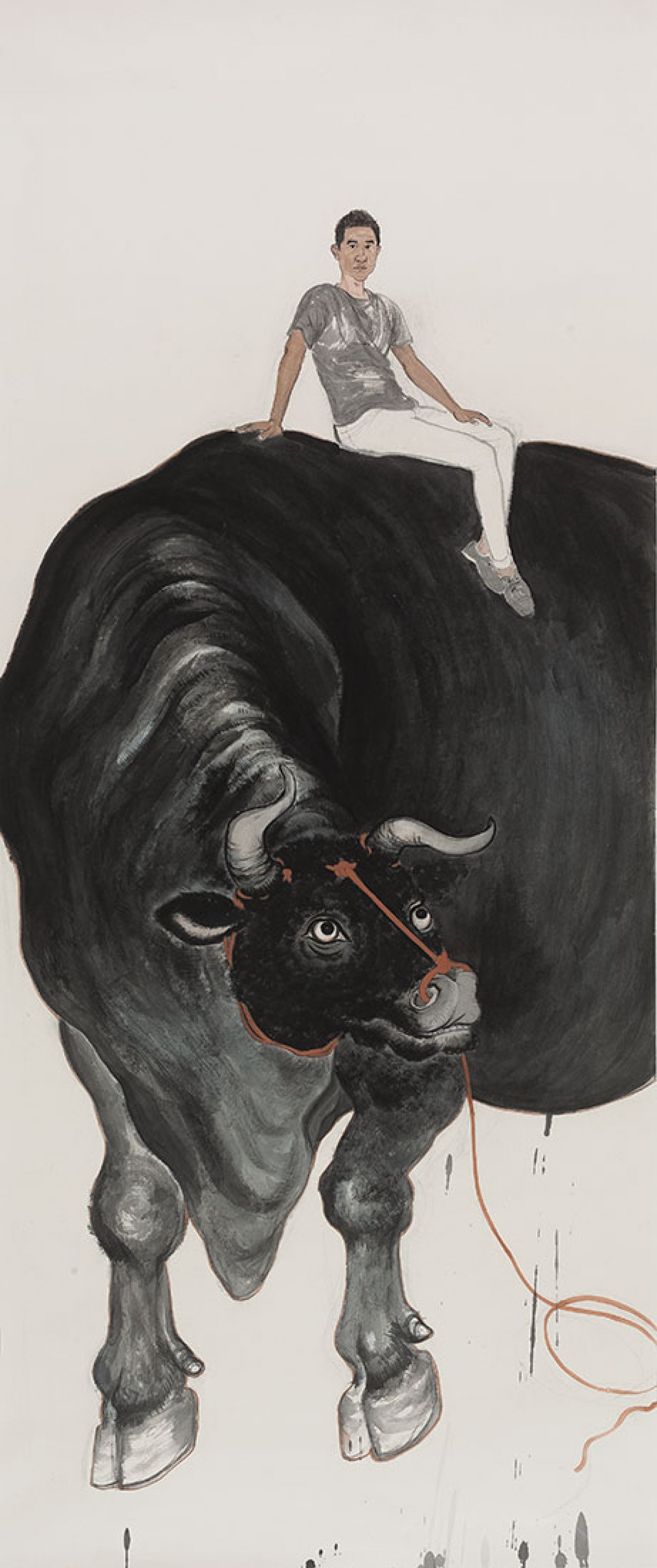 【牛-蔡承怡毕业作品-国画-2016年作】天津美术学院2016年毕业展_雅昌