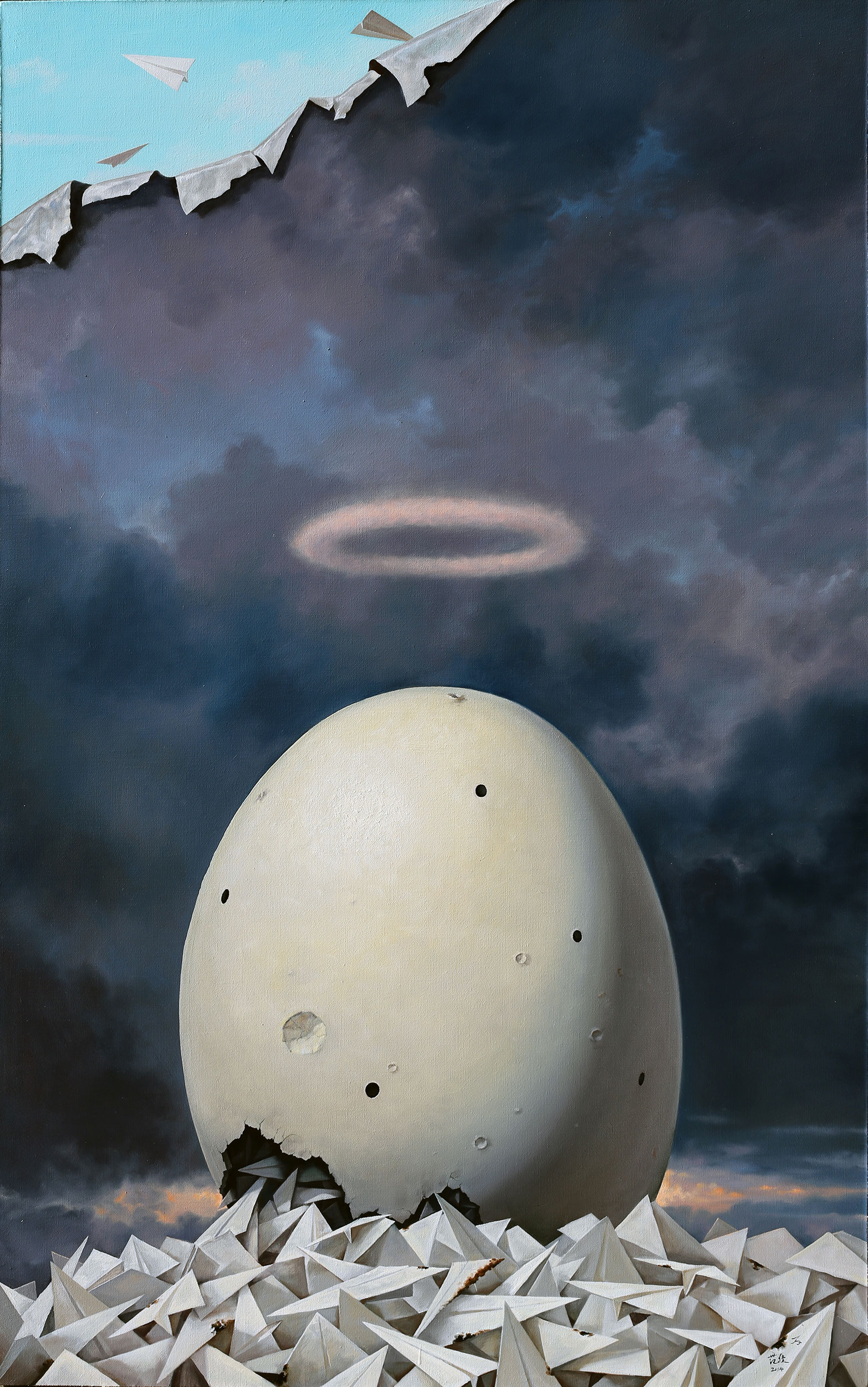 《大风景No.71-对一个蛋的偶像崇拜》