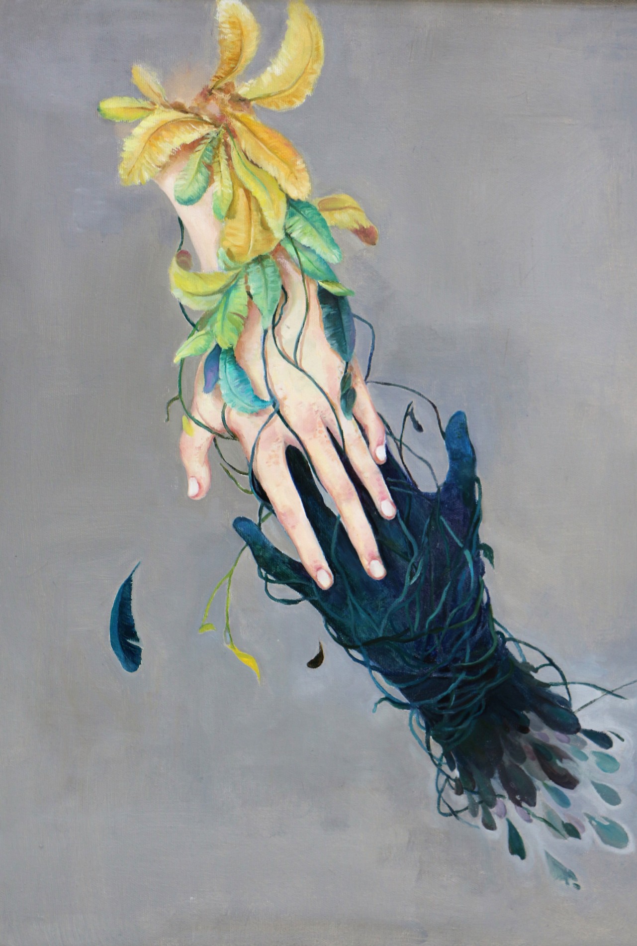 【《嘲鸠》系列之二-赵亚楠毕业作品-油画-0年作】西南大学美术学院