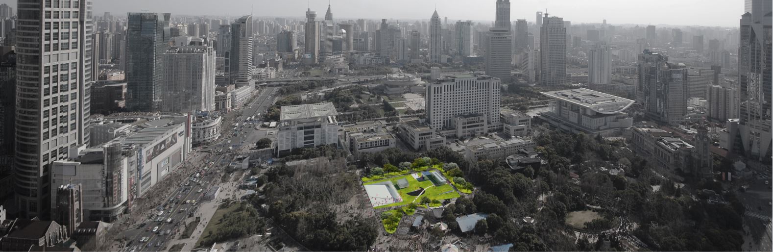 上海人民广场文化馆设计