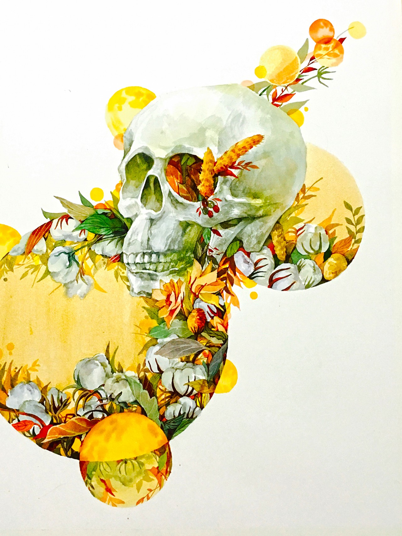 【《共生》-4-罗佩欣毕业作品-水粉水彩-2017年作】2017许钦松创作奖