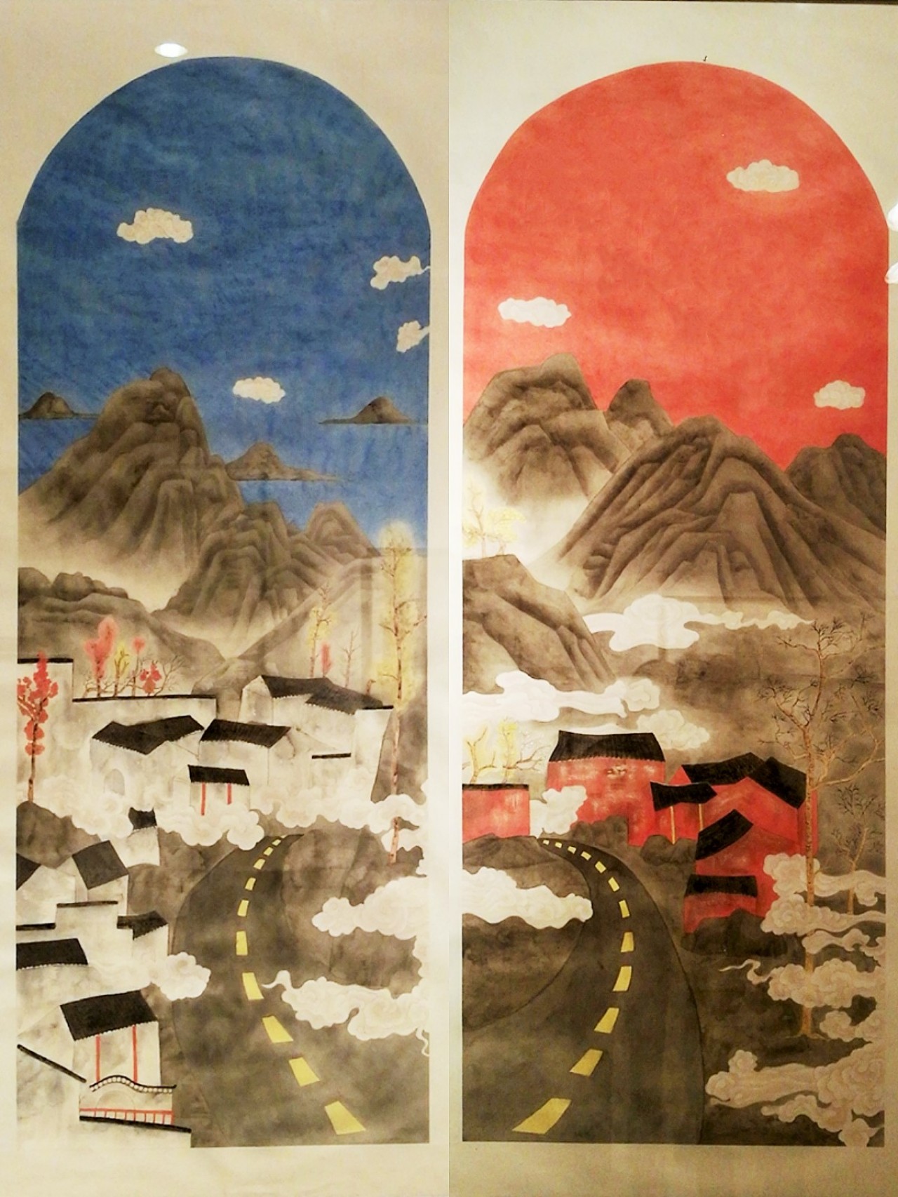 【云起山间-符会毕业作品-国画-2018年作】中南民族大学美术学院2018