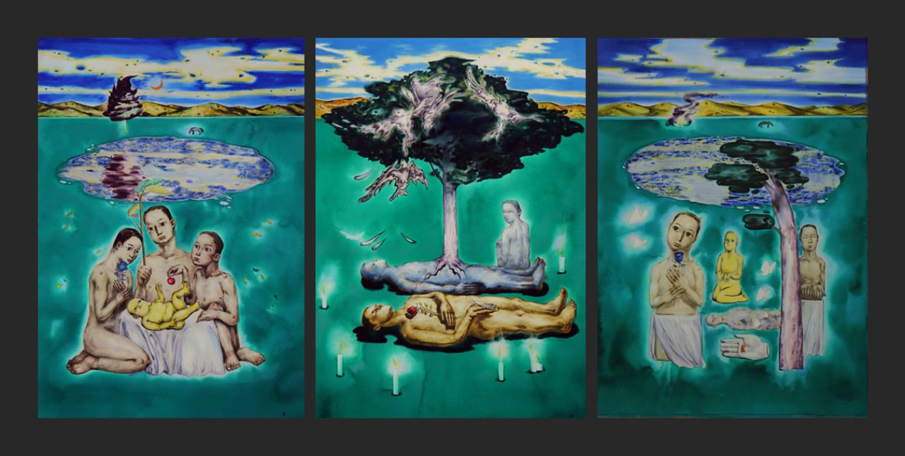 【中阴联画-张致瑞毕业作品-水彩水粉-2018年作】