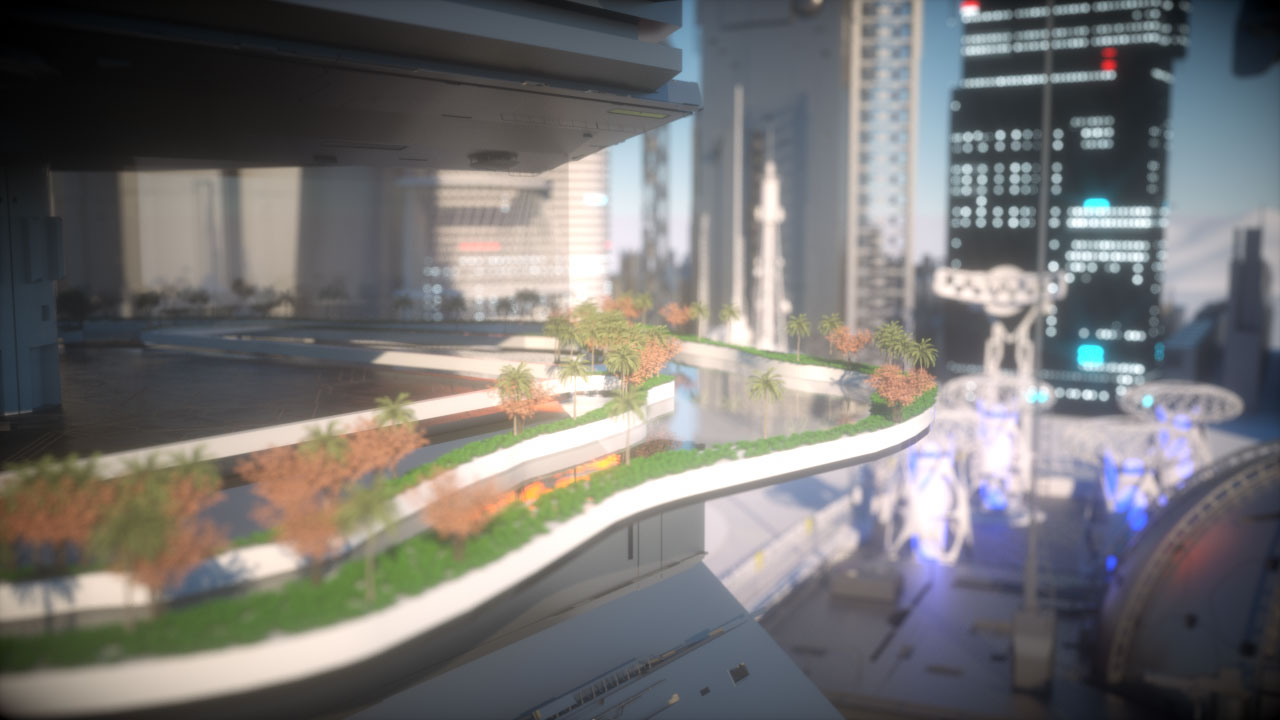 2045光谷漫游——赛博朋克风格的未来都市空间构想2