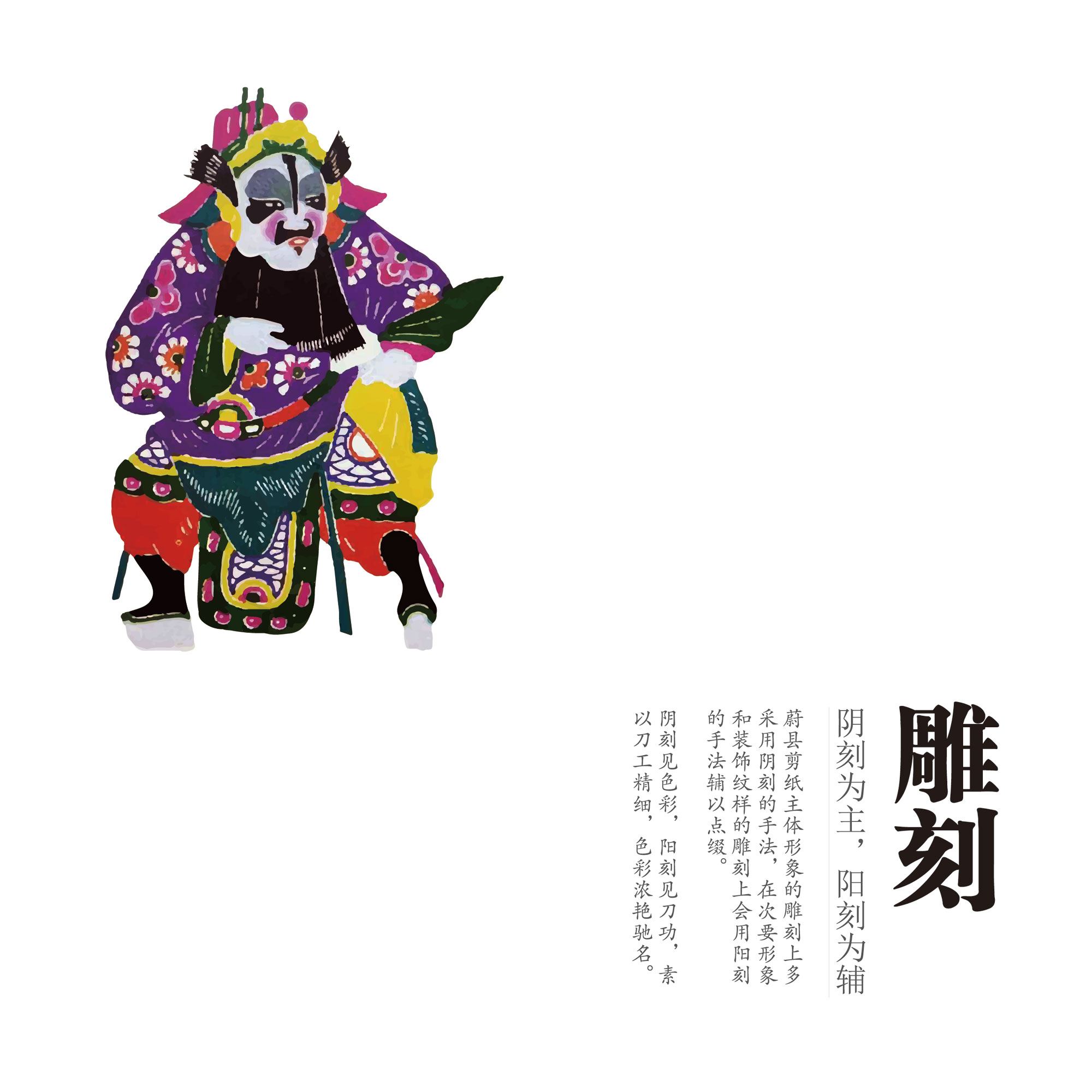 戏说三国——王老赏戏曲剪纸品牌设计1