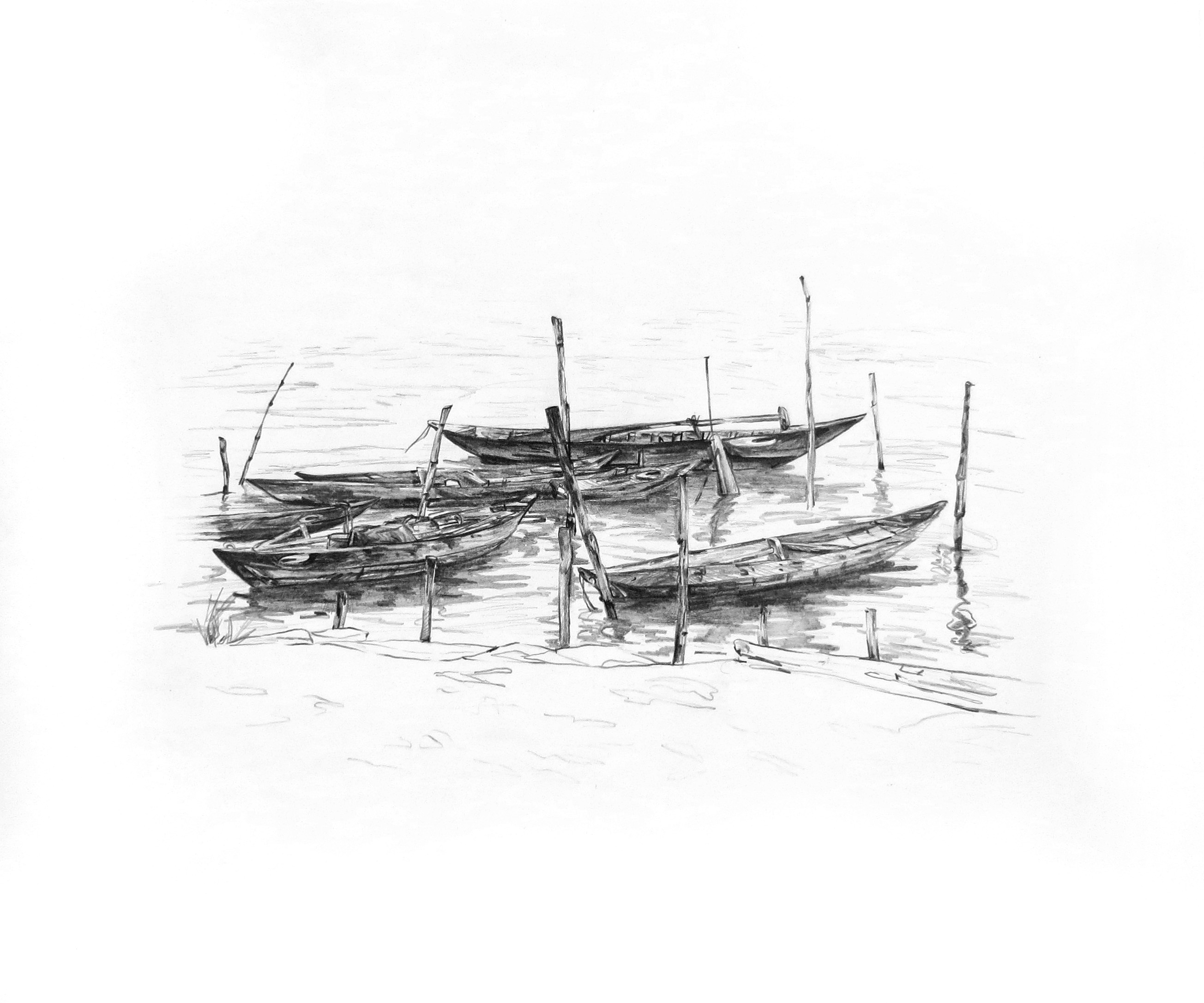 Fishing Boats in the Ancient City,