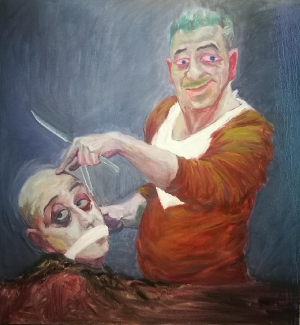 【生吃-刘栋毕业作品-油画-2018年作】青衿计划2019_雅昌在线毕业展