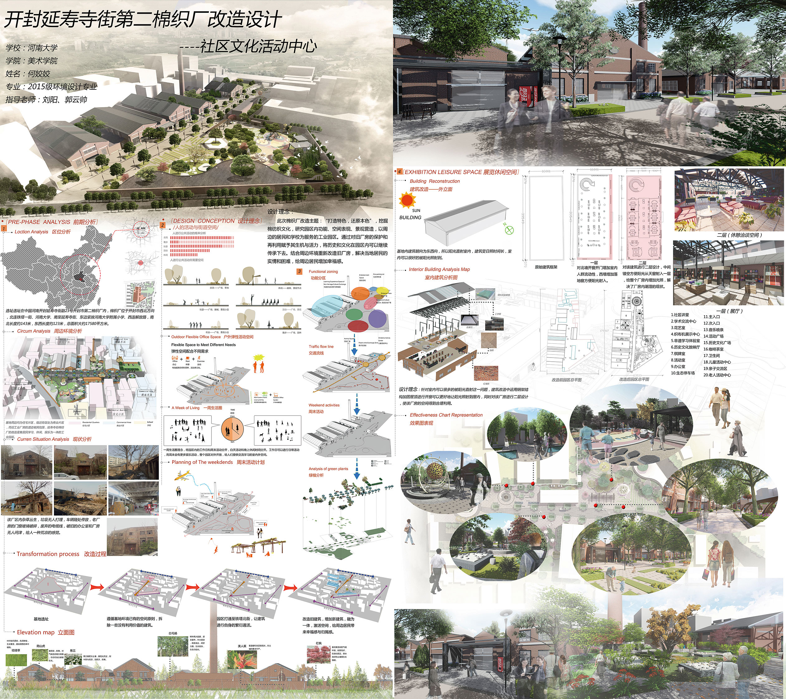 《开封延寿寺街第二棉织厂改造设计—社区文化活动中心》