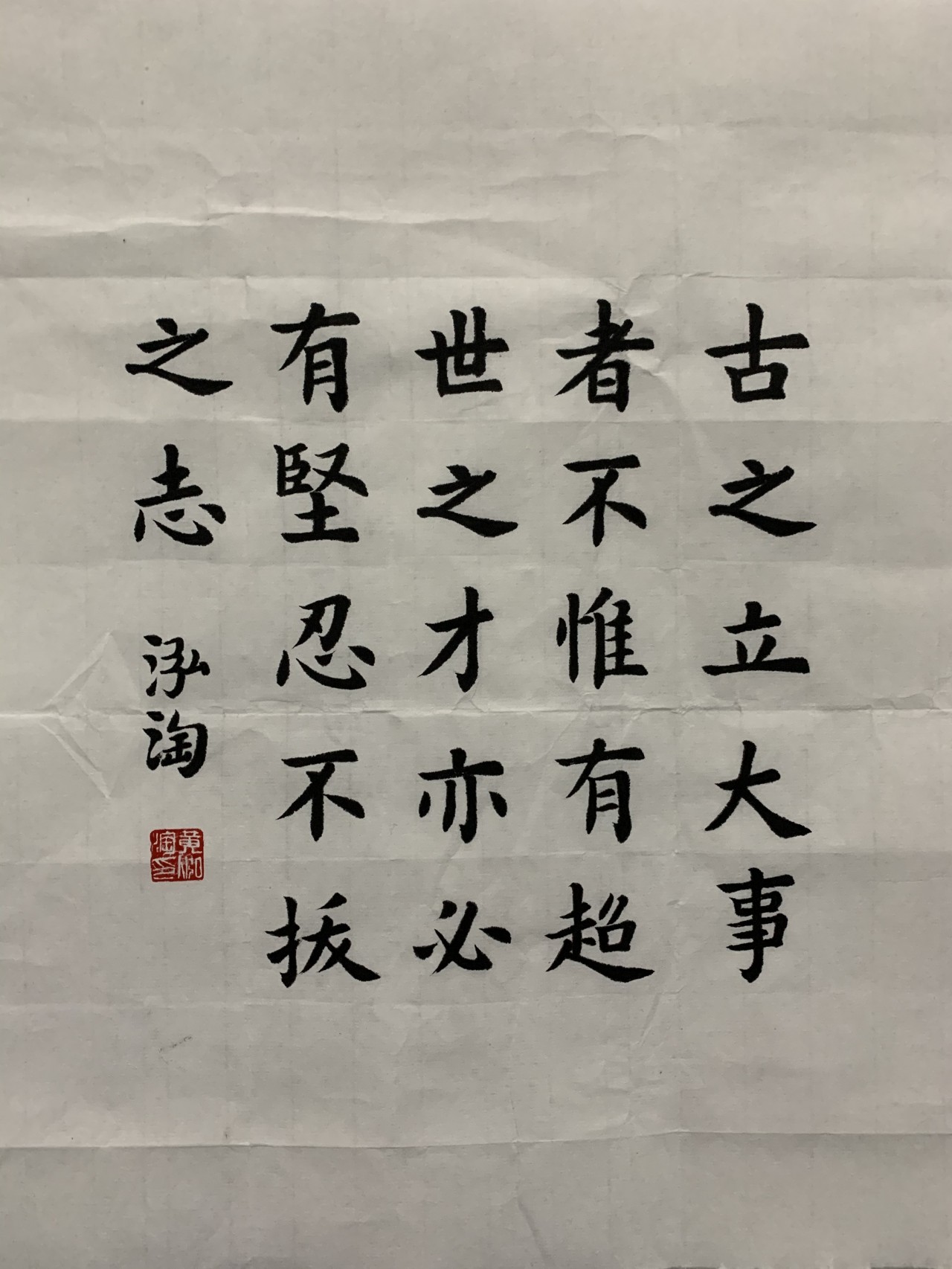 【苏东坡句-黄泓淘-书法-2020年作】《我们加油吧!