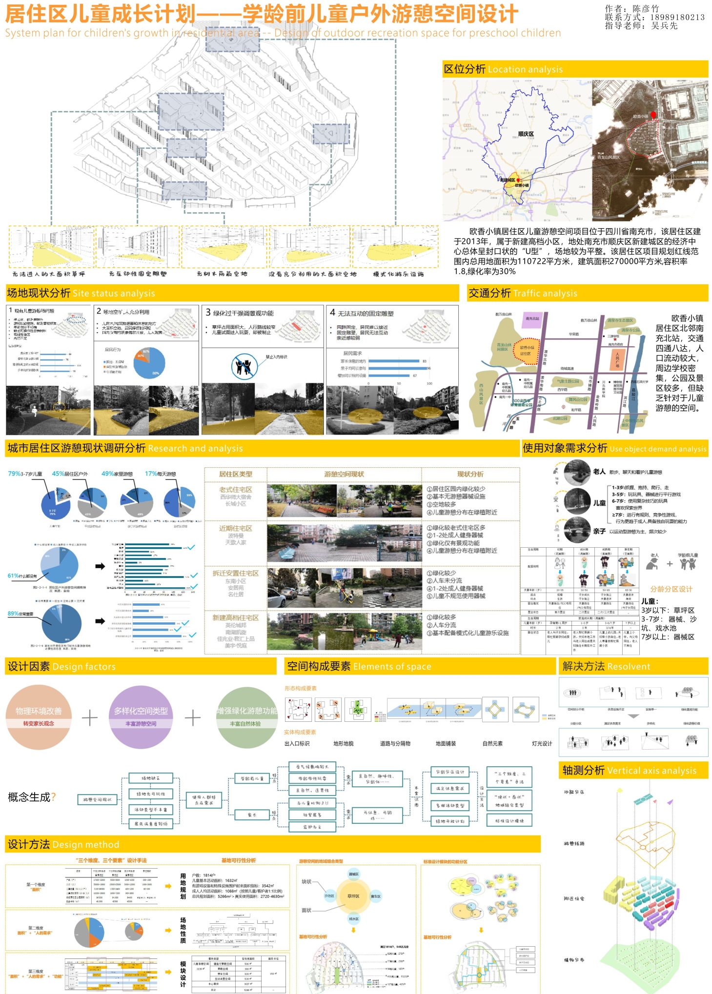 《居住区儿童成长计划——学龄前儿童户外游憩空间设计》1