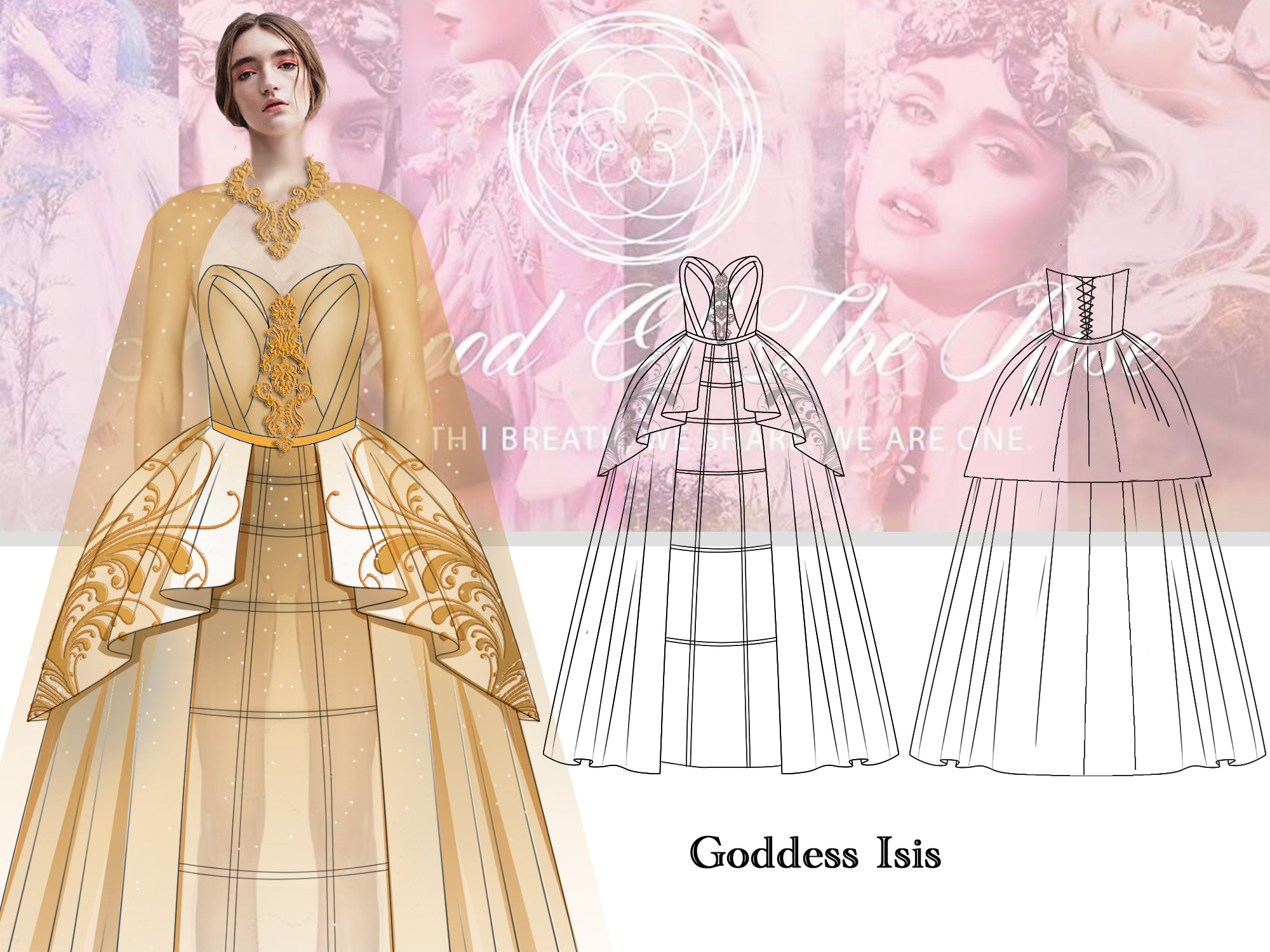 《蔷薇女神》系列服装视觉设计