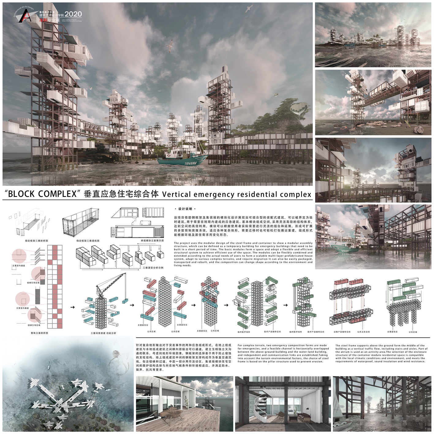 BLOCK COMPLEX 垂直应急住宅综合体