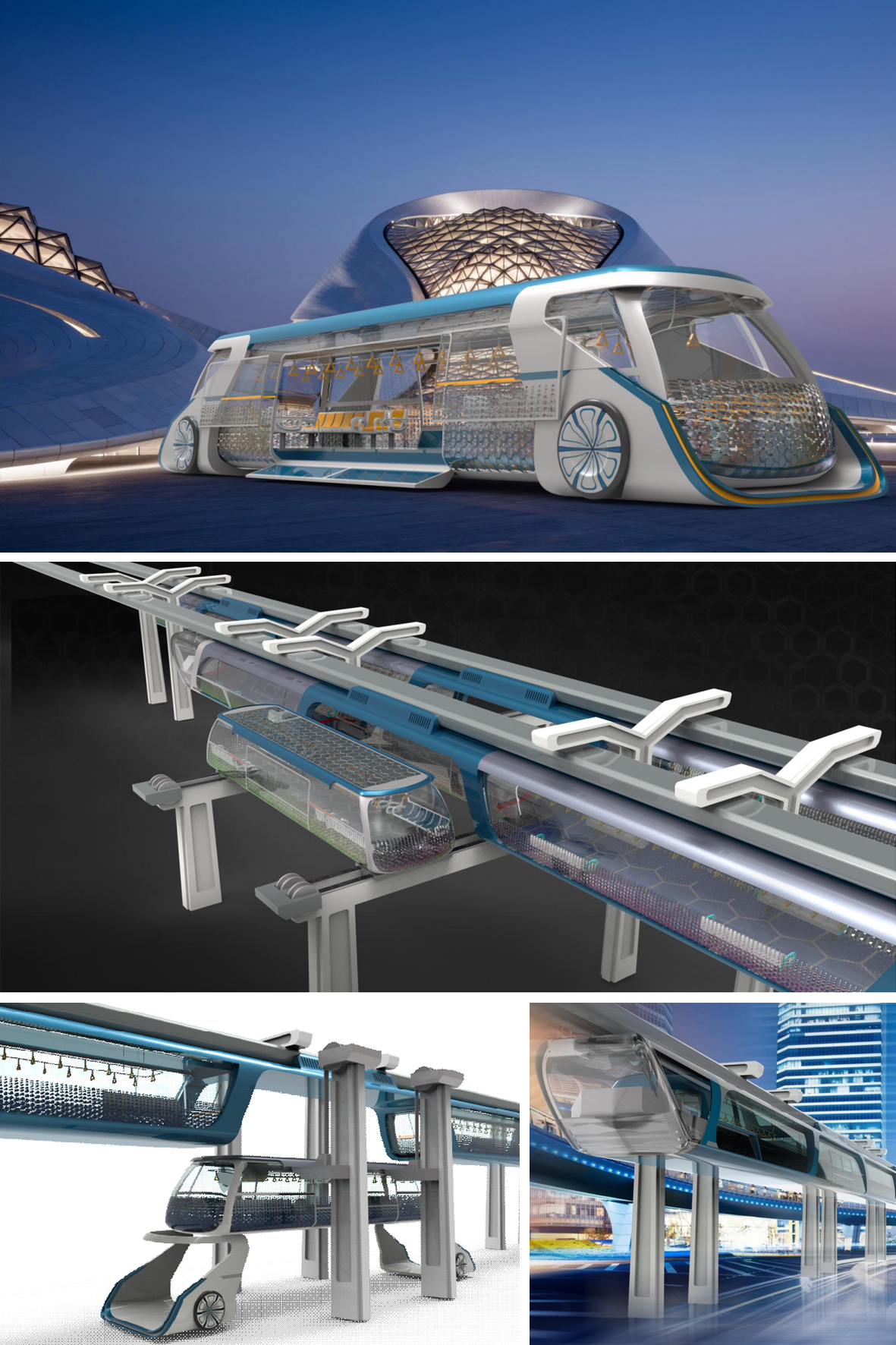 未来城市一体化公共交通设计